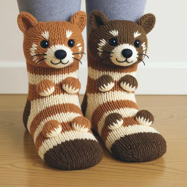 peugas.shop socks — Oliver the Owl design